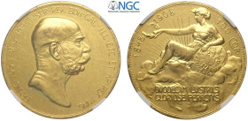 Austria, Franz Joseph I (1848-1916), 100 Corona 1908, Au mm 37 in Slab NGC PF60