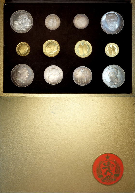 Bulgaria, Peoples Republic, Gold and Silver Proof Set 1963-1973 (12), rare set, ...