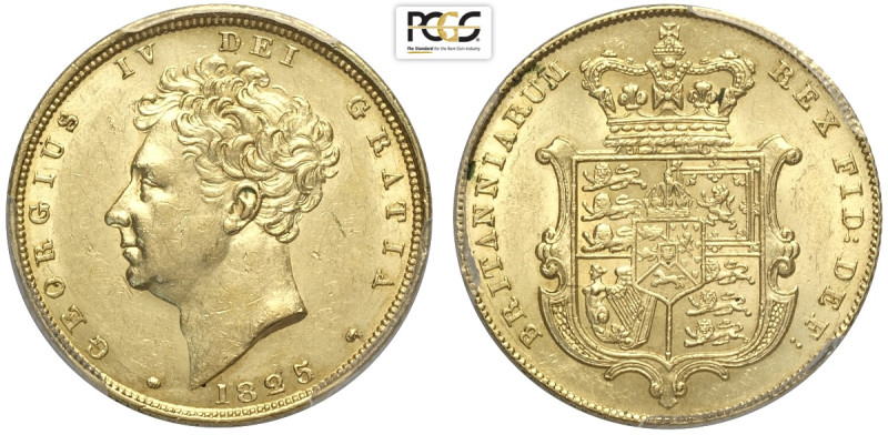 Great Britain, George IV (1820-1830), Sovereign 1825 Bare head, S-3801 Au mm 22 ...