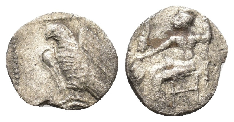 Cilicia, uncertain mint AR Obol. 4th century BC. 0,54g