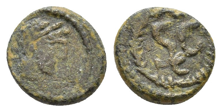 Syria, Seleucis and Pieria. Antioch. Hadrian. 117-138 AD. Half-Quadrans. AE 1,04...