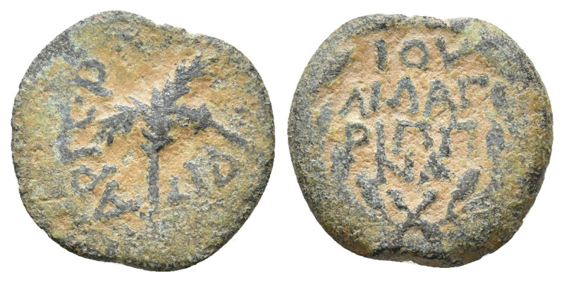 JUDAEA, Procurators. Antonius Felix. 52-59 CE. Æ Prutah 1,81g