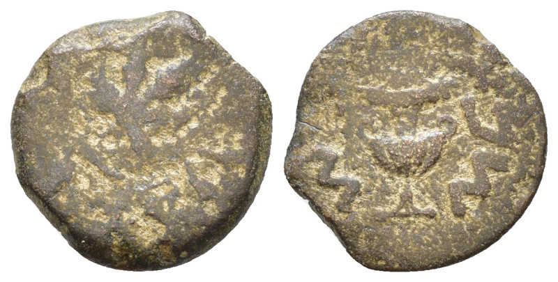 JUDAEA, First Jewish War. 66-70 CE. Æ Prutah 2,50g