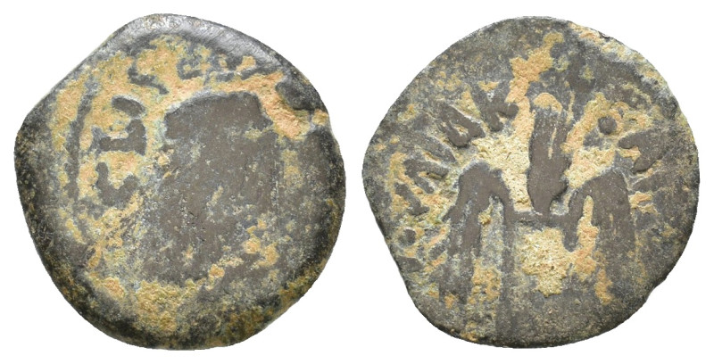 JUDAEA, Procurators. Pontius Pilate. 26-36 CE. Æ Prutah 1,73g