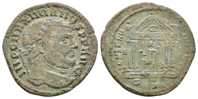 Maximianus. Second reign, AD. 307-308. Æ Follis 6,16g