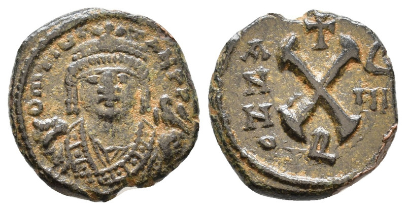 MAURITIUS TIBERIUS, 582-602. Dekanummium, Antioch, 582-583. AE 2,82g