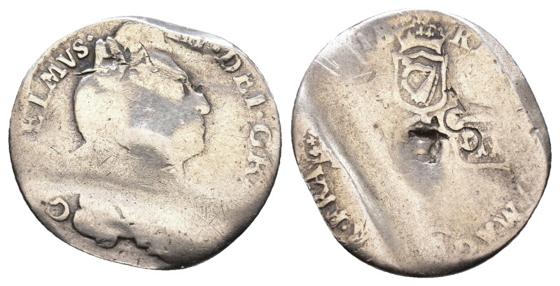 A very interesting coin. Destroyed? c/m letter S. AR 2,21g