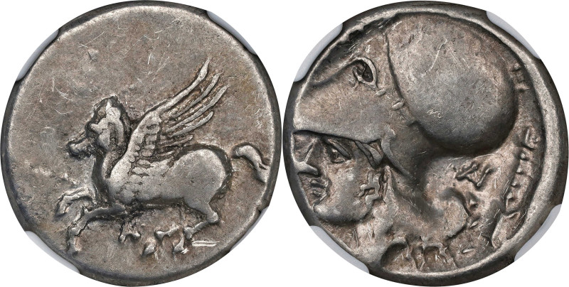 AKARNANIA. Anaktorion. AR Stater, ca. 320-280 B.C. NGC VF.
HGC-4, 763; Pegasi-6...