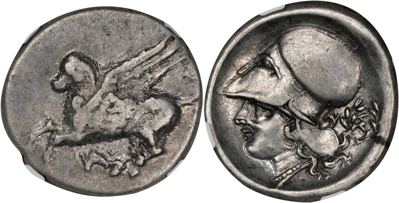 AKARNANIA. Anaktorion. AR Stater, ca. 350-300 B.C. NGC VF.
HGC-4, 755; Pegasi-3...