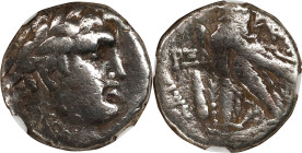 SYRIA. Phoenicia. Tyre. AR 1/2 Shekel, Dated CY 164 (A.D. 38/9). NGC VG. Marks.
HGC-10, 358. Obverse: Laureate head of Melkart right; Reverse: Eagle ...