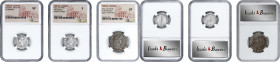MIXED LOTS. Trio of Mixed Denominations, ca. A.D. 54-96. All NGC Certified.
1) NERO, A.D. 54-68. Egypt, Alexandria. BI Tetradrachm. Dated RY 10 (A.D....