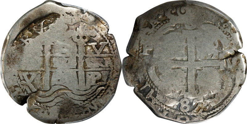 BOLIVIA. Cob 8 Reales, 1682-P V. Potosi Mint. Charles II. PCGS VG-08.
KM-26; Ca...