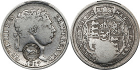 COSTA RICA. Costa Rica - Great Britain. 2 Reales, ND (1849-57). PCGS Genuine--Cleaned, VF Details. Countermark: XF Details.
KM-93. Type VII counterma...