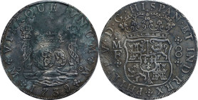MEXICO. 8 Reales, 1739-Mo MF. Mexico City Mint. Philip V. PCGS Genuine--Salt Water Damage, EF Details.
KM-103; Cal-1453; Yonaka-M8-39. Though definit...
