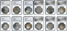 MEXICO. Sextet of Countermarked 8 Reales (6 Pieces), 1772-79. Mexico City Mint. Charles III. All NGC Certified.
A nice grouping that exhibits diverse...