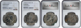 MEXICO. Duo of Chopmarked 8 Reales (2 Pieces), 1778-79-Mo FF. Mexico City Mint. Charles III. Both NGC Certified.
1) 1778-Mo FF. NGC Good Details, Cho...