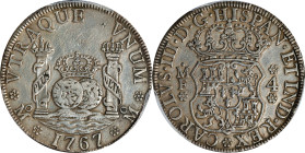 MEXICO. 4 Reales, 1767-Mo MF. Mexico City Mint. Charles III. PCGS Genuine--Chopmark, EF Details.
KM-96; Cal-880; Gil-M-4-42; Yonaka-M4-67. A slight i...
