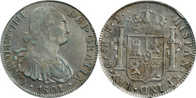 MEXICO. 8 Reales, 1801-Mo FT. Mexico City Mint. Charles IV. PCGS Genuine--Cleaned, VF Details.
KM-109; Cal-972; Yonaka-M8-101B. Surfaces exhibit rema...