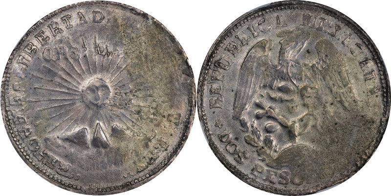 MEXICO. Guerrero. 2 Pesos, 1914-GRO. NGC AU-50.
KM-643. Though weakly-struck an...