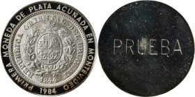 URUGUAY. Silver 20000 Pesos Pattern, 1984. PCGS SPECIMEN-67.
KM-TS9. A Superb Gem in every respect, with a richly frosted center and sharply mirrored...