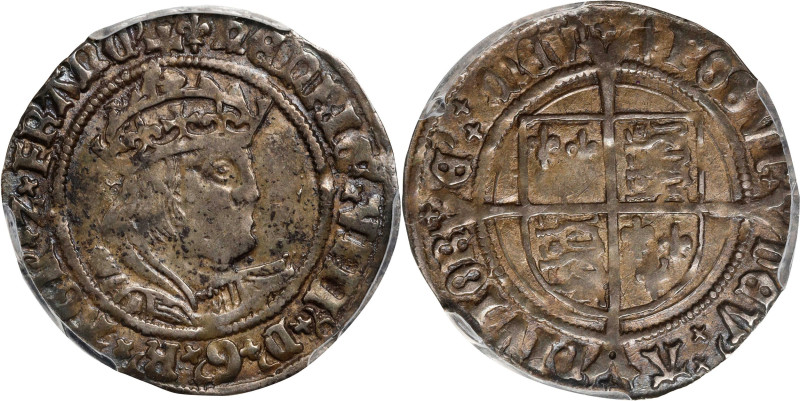 GREAT BRITAIN. Groat, ND (1526-44). London Mint; mm: lis. Henry VIII. PCGS VF-35...