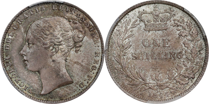 GREAT BRITAIN. Shilling, 1864. London Mint. Victoria. PCGS MS-64.
S-3905; KM-73...