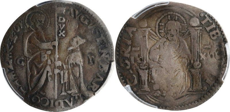 ITALY. Venice. Marcello (1/2 Lira), ND (1486-1501). Agostino Barbarigo. PCGS Gen...