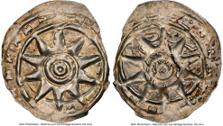 Augsburg. Hartwig I von Lierheim Bracteate ND (1167-1184) UNC Details (Reverse Spot Removed) NGC, Bonhoff-1887. HID09801242017 © 2023 Heritage Auction...