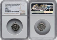 Krenkingen. Anonymous Bracteate ND (1350-1400) MS63 NGC, Tiengen mint. 0.30gm. HID09801242017 © 2023 Heritage Auctions | All Rights Reserved