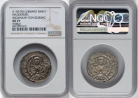 Magdeburg. Wichmann von Seeburg Bracteate ND (1152-1192) AU55 NGC, Berger-1509. 0.88gm. HID09801242017 © 2023 Heritage Auctions | All Rights Reserved