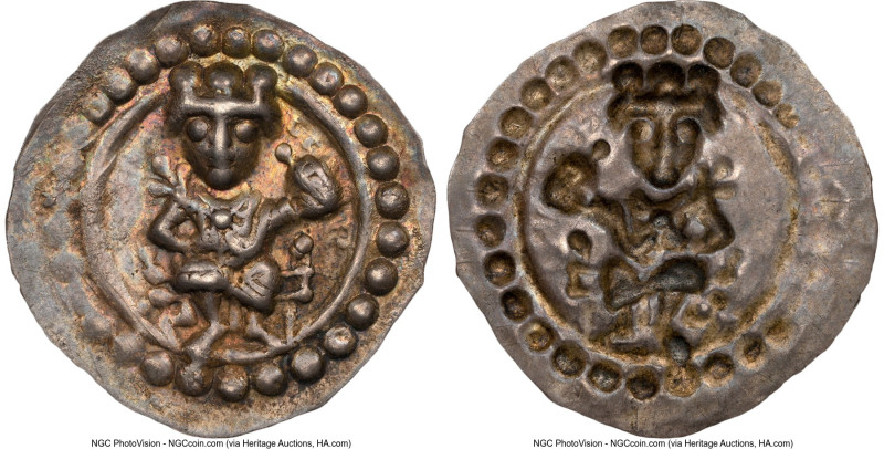 Ulm. Philipp von Schwaben Bracteate ND (1198-1215) MS63 NGC, 0.44gm. HID09801242...