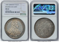 Bavaria. Maximilian II, Emanuel Taler 1694 MS62 NGC, Munich mint, KM363.1, Dav-6099. Immensely flashy and displaying a covetable level of preservation...