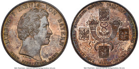 Bavaria. Ludwig I "Commercial Treaty" Taler 1829 MS62 NGC, Munich mint, KM738. Struck to commemorate the commercial treaty between four major German s...