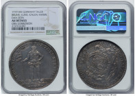 Brunswick-Lüneburg-Calenberg-Hannover. Georg Ludwig Taler 1719-HH AU Details (Obverse Corrosion) NGC, Zellerfeld mint, KM114, Dav-2076. HID09801242017...