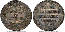 Brunswick-Wolfenbüttel. Heinrich Julius "Truth" Taler 1598 AU55 NGC, Goslar mint, KM-MB290, Dav-9091. Known as the "Truth" Taler and most certainly a ...