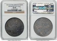 Frankfurt. Free City Taler 1767 GN-PCB N AU58 NGC, KM246, Dav-2225. The first instance of this type we've had the pleasure of handling, embellished th...