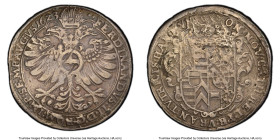 Hanau-Munzenberg. Katharina Belgica, Regent for Philipp Moritz Taler 1623 VF Details (Mount Removed) PCGS, KM52.1, Dav-6686. In the name of Ferdinand ...