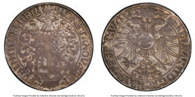 Hildesheim. Ferdinand of Bavaria Taler 16Z6-(e) F Details (Mount Removed) PCGS, KM195.3, Dav-5420. Scarce type with most of the wear obfuscating the c...