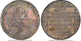 Lippe-Detmold. Simon August Taler 1767 SMN//BS AU Details (Cleaned) NGC, KM194, Dav-2385. Struck in celebration of Simon August's 40th birthday. A mor...