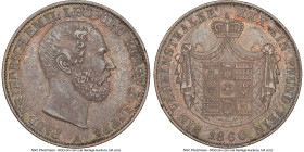 Lippe-Detmold. Paul Friedrich Emil Leopold III Taler 1866-A AU58 NGC, Berlin mint, KM267, Dav-725. HID09801242017 © 2023 Heritage Auctions | All Right...