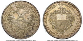 Lübeck. Free City Taler (48 Schilling) 1752-JJJ AU50 PCGS, Lübeck mint, KM168.1, Dav-2420. Graced by a pervasive olive-gold tone. HID09801242017 © 202...