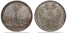 Nürnberg. Free City "City View" Taler 1768-SR AU55 PCGS, Nürnberg mint, KM350, Dav-2494. With the name and titles of Joseph II. Attractive pastel lave...