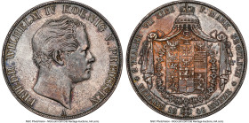 Prussia. Friedrich Wilhelm IV 2 Taler 1846-A AU58 NGC, Berlin mint, KM440.2, Dav-771. Imbued with a fine cabinet patina. HID09801242017 © 2023 Heritag...