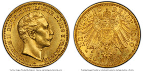 Prussia. Wilhelm II gold 10 Mark 1890-A MS63 PCGS, Berlin mint, KM520, J-251. A surprisingly scarce emission and one with only a handful of certified ...