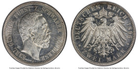 Schwarzburg-Sondershausen. Karl Günther 2 Mark 1896-A UNC Details (Cleaned) PCGS, Berlin mint, KM150, J-168. HID09801242017 © 2023 Heritage Auctions |...