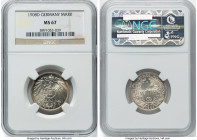 Wilhelm II Mark 1908-D MS67 NGC, Munich mint, KM14. HID09801242017 © 2023 Heritage Auctions | All Rights Reserved
