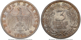 Weimar Republic 3 Mark 1931-A MS66 NGC, Berlin mint, KM74. HID09801242017 © 2023 Heritage Auctions | All Rights Reserved
