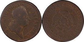 1723/2 Rosa Americana Halfpenny. Martin 3.5-D.1, W-1226. Rarity-6. Uncrowned Rose. Good-4 (PCGS).
65.0 grains.
PCGS# 905571. NGC ID: 2ASK.
To view ...