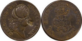 1723 Rosa Americana Penny. Martin 2.24-Eb.7, W-1278. Rarity-4. Counterstamp. VF Details--Damage (PCGS).
PCGS# 905677. NGC ID: 2ASR.
To view suppleme...