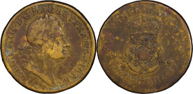 1723 Rosa Americana Twopence. Martin 3.8-E.16, W-1334. Rarity-4. Fine-15 (PCGS).
203.3 grains.
PCGS# 905720. NGC ID: 2ASZ.
To view supplemental inf...